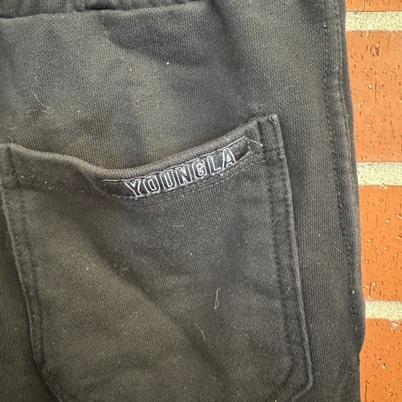 YoungLA Sweat Shorts Men’s Small Black - Picture 3 of 4